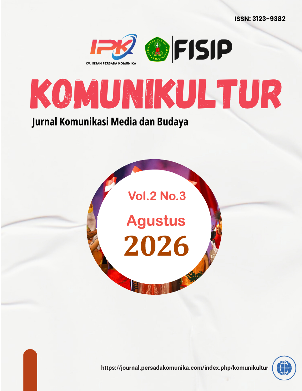 					View Vol. 2 No. 3 (2026): Komunikultur: Jurnal Komunikasi, Media dan Budaya
				